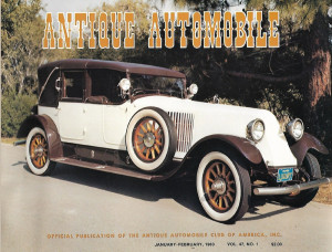 ANTIQUE AUTOMOBILE 1983 JAN - '23 RENAULT, '31 OLDSMOBILE, RENAULT 45 HP